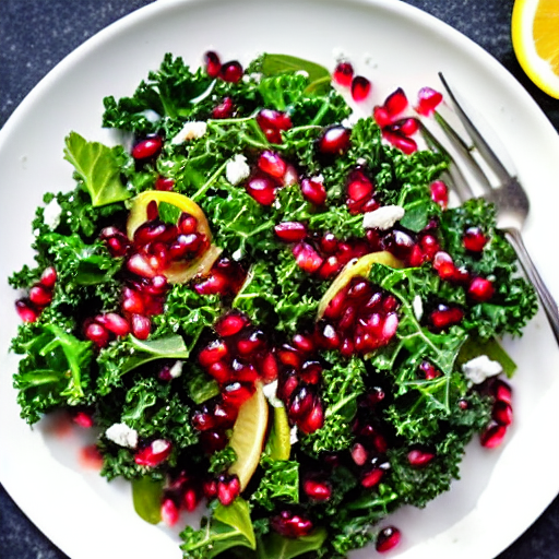 Kale and Pomegranate Salad