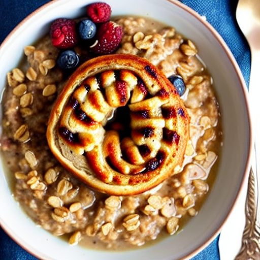 Cinnamon Roll Oatmeal