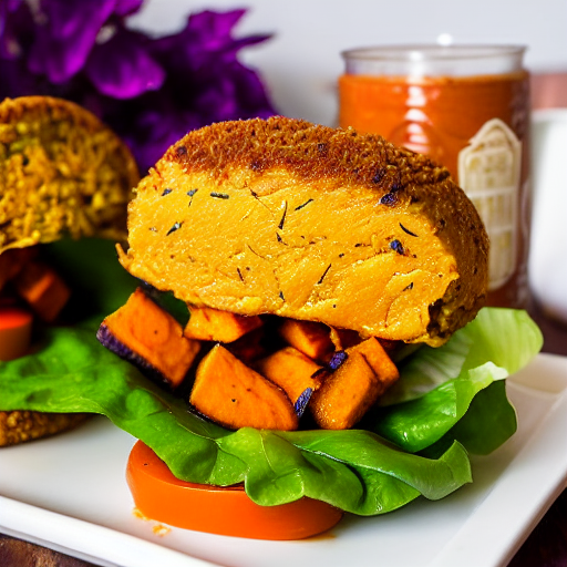 Thai Sweet Potato Burger