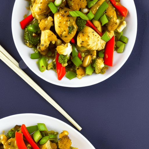 Halal Chicken and Cauliflower Stir-Fry