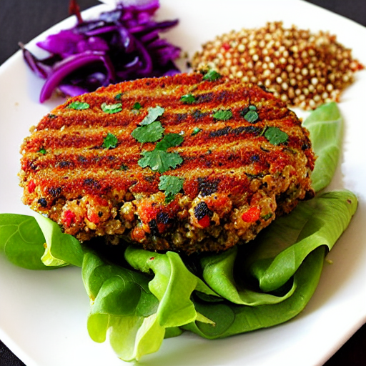 Moroccan Spiced Quinoa Burger
