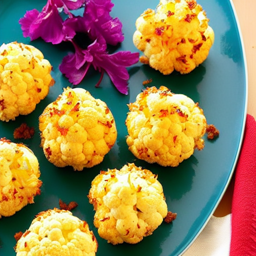 Cheesy Cauliflower Bites