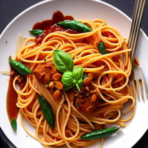 Pasta with Tamarind Sauce