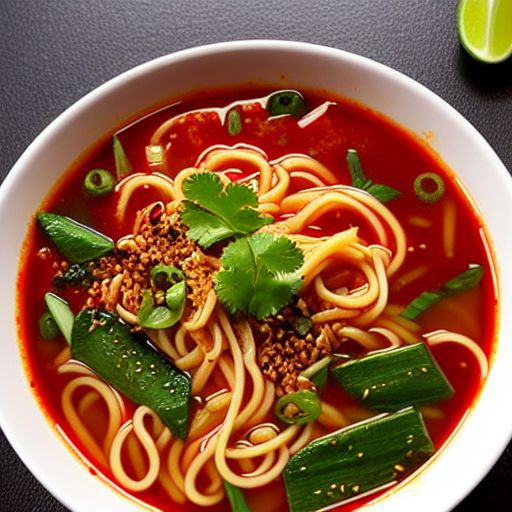 Spicy Sichuan Noodle Soup