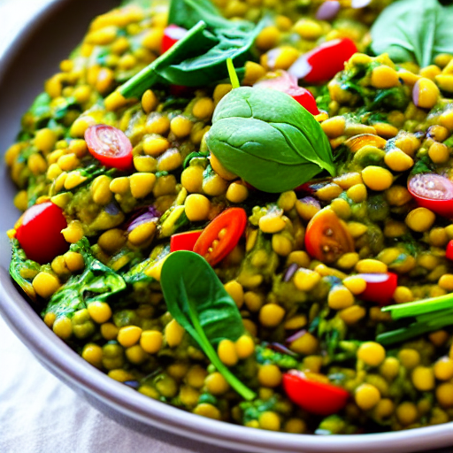 Daal Palak Salad