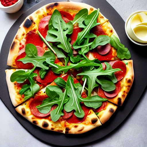 Pizza con Rucola