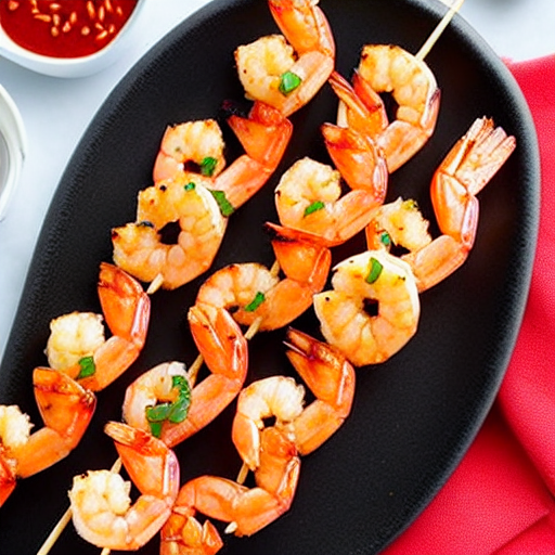 Sriracha Shrimp Skewers