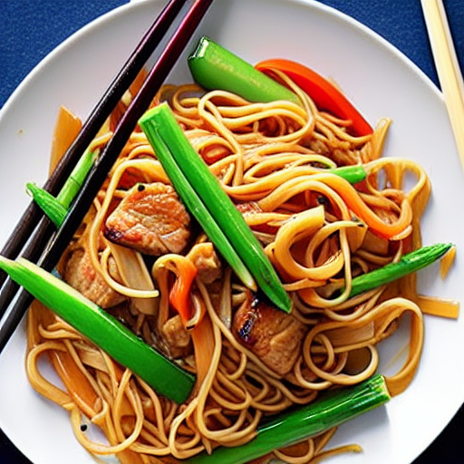 Pork and Vegetable Lo Mein