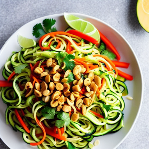 Thai Peanut Zoodle Salad