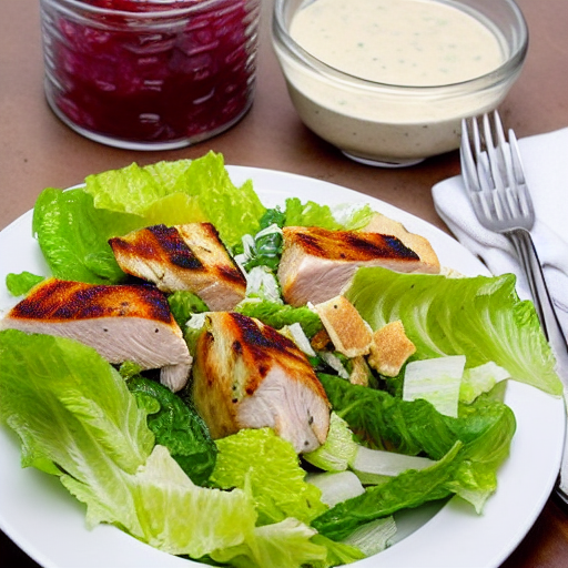 Halal Chicken Caesar Salad