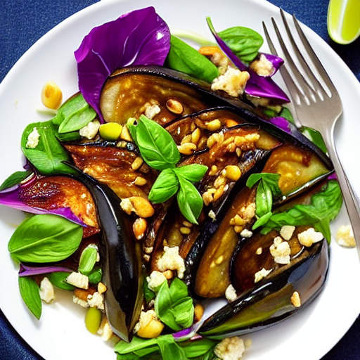 Eggplant and Garlic Salad