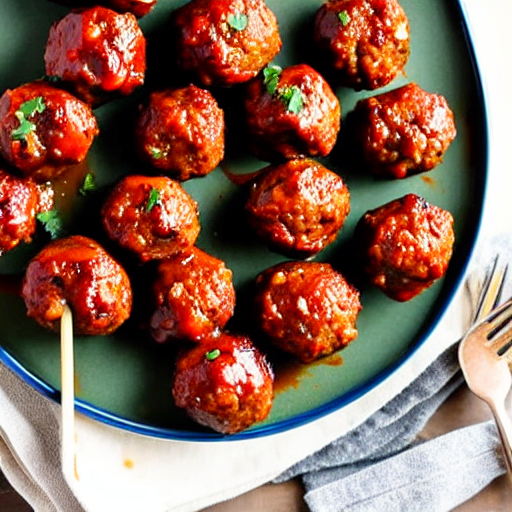 Vegan BBQ Meatballs