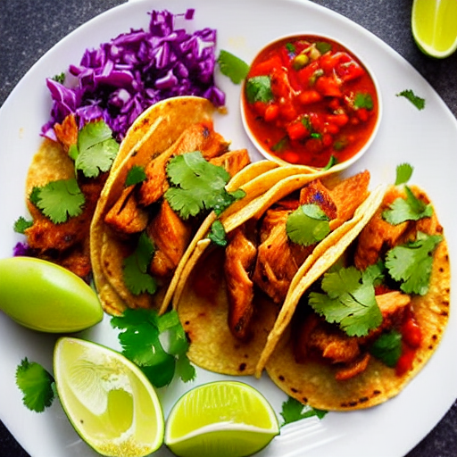 Tacos de Pollo en Salsa