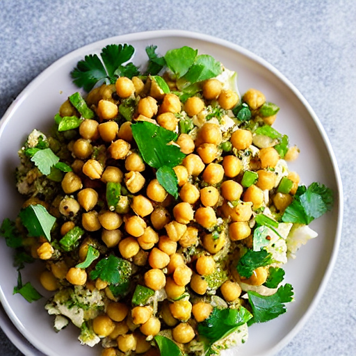 Chickpea Cauliflower Salad