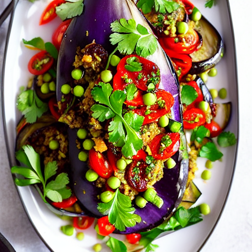 Roasted Eggplant Salad
