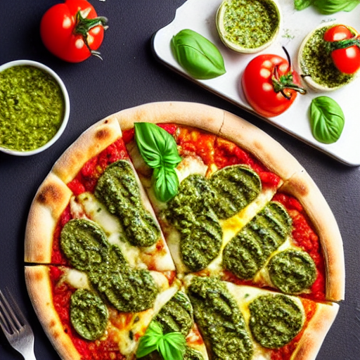 Pizza de Pesto y Verduras