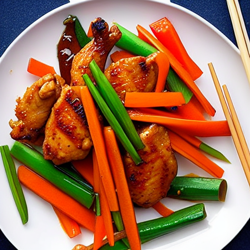 Stir-Fried Chicken with Carrots