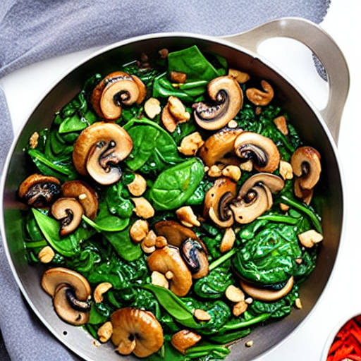 Mushroom and Spinach Stir-Fry