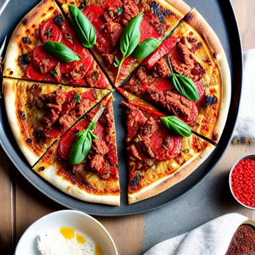 Keto Moroccan Spiced Beef Pizza
