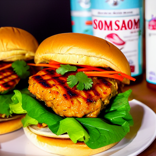 Som Tum Chicken Burger