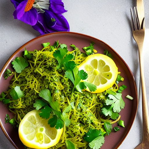 Cilantro and Lemon Salad