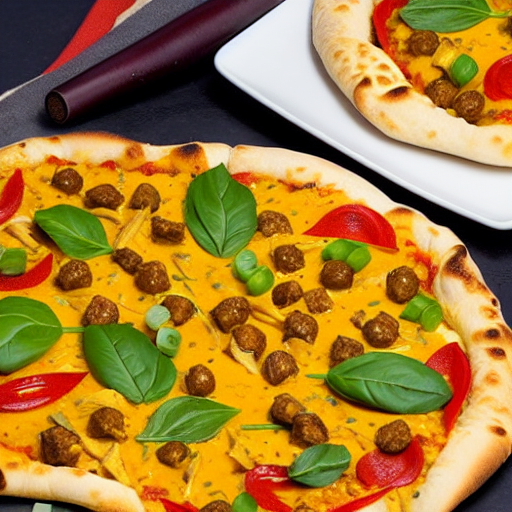 Curry Chicken Pizza