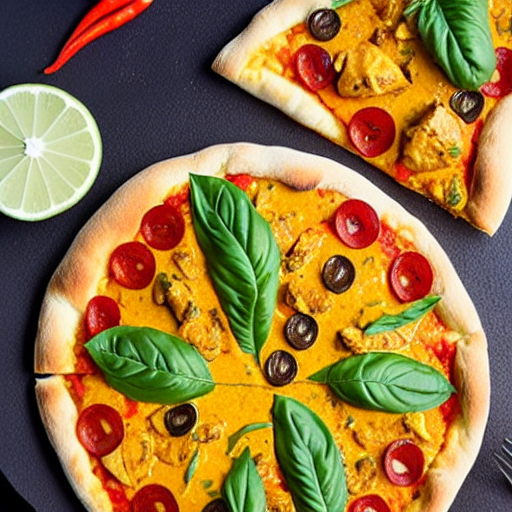 Curry Chicken Pizza