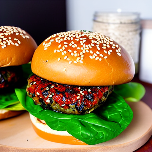 Sesame Spinach Burger