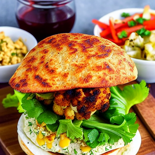 Cauliflower Shawarma Burger