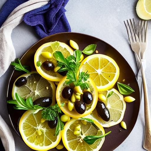 Olive and Preserved Lemon Salad