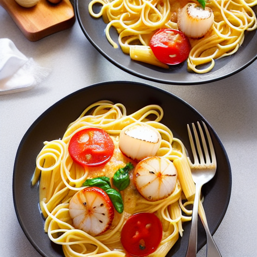 Pasta con Capesante e Panna