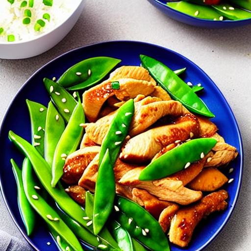 Stir-Fried Chicken with Snow Peas