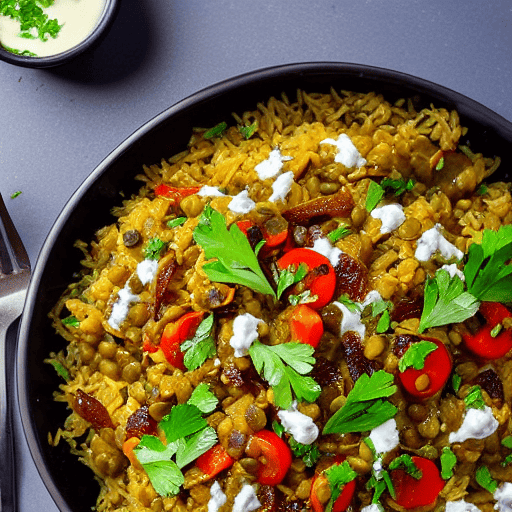 Moujaddara Bil Laban