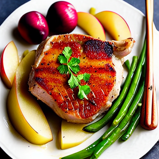 Keto Pork Chops with Apples