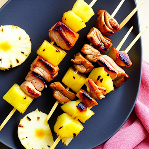 Pork and Pineapple Skewers
