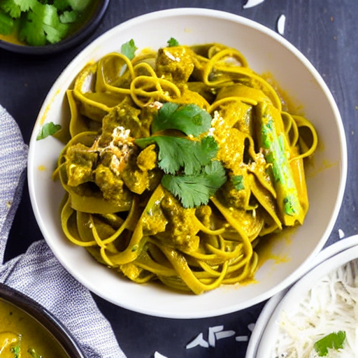 Keto Coconut Curry Noodles
