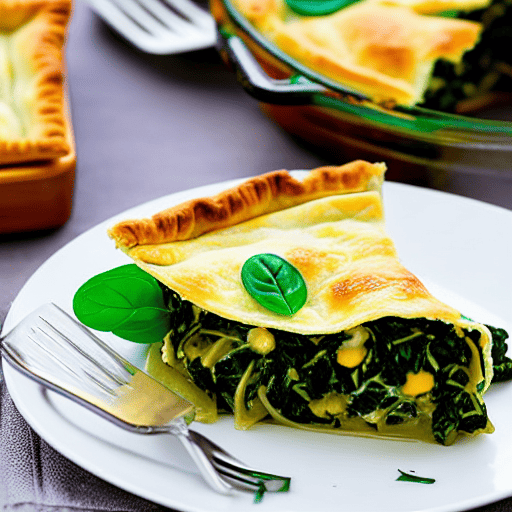 Halal Spinach and Cheese Pie