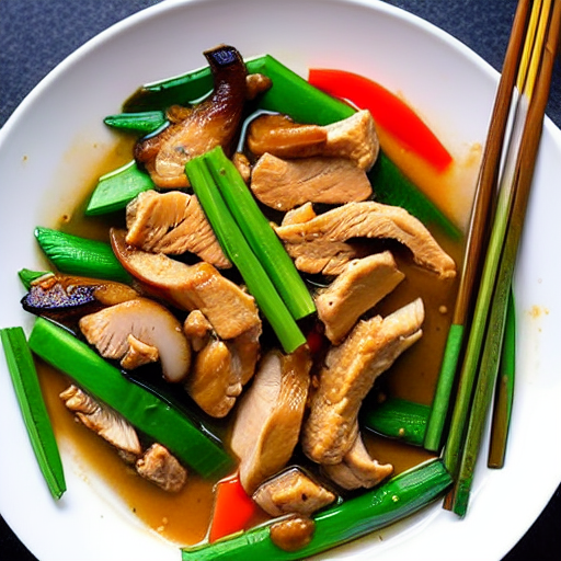 Gà Xào Nấm