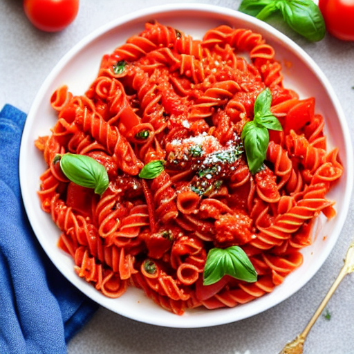 Fusilli al Sugo di Pomodoro