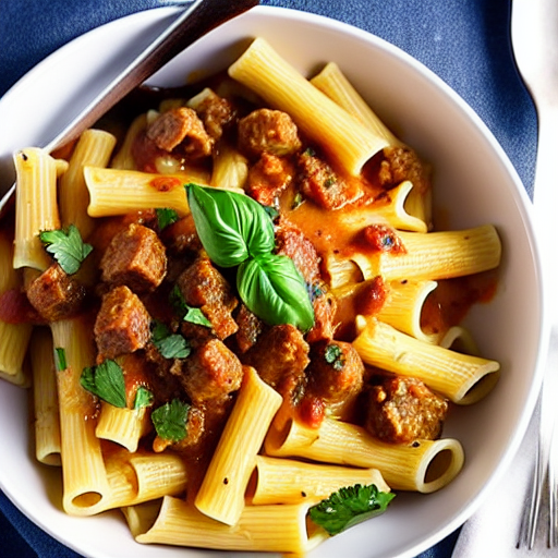 Keto Sausage Rigatoni