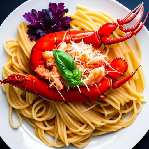 Pasta with Lobster and Sauce