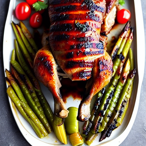 Barbecued Goose