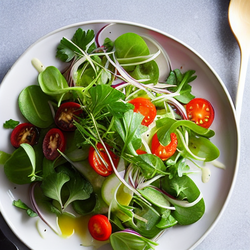 Keto Mizuna Salad