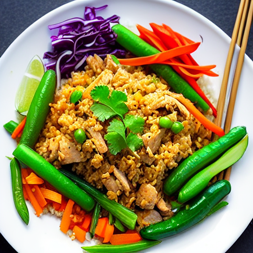 Khao Pad Kua Gai Pad