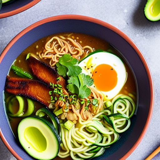 Keto Ramen de Calabacín