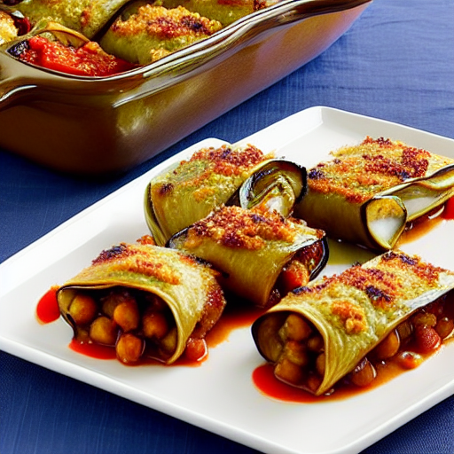 Baked Eggplant Rolls