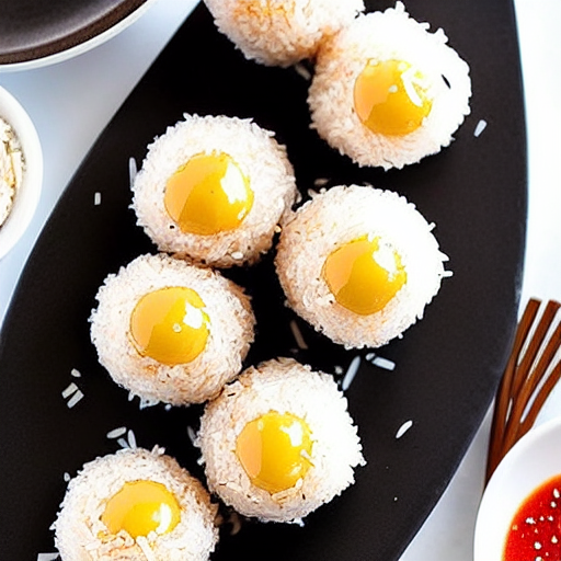 Coconut Sticky Rice Balls