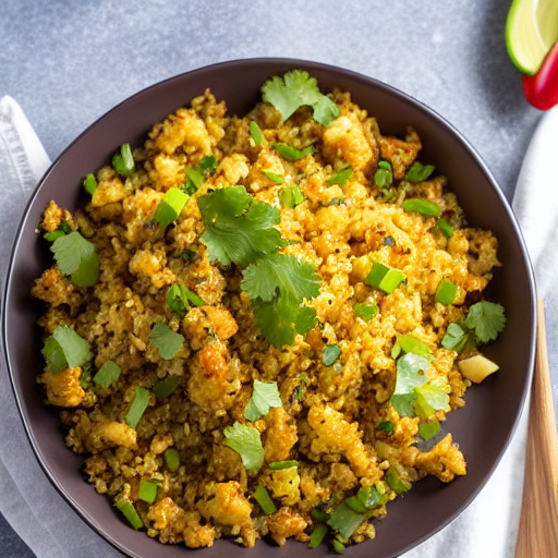 Chili Garlic Cauliflower Rice