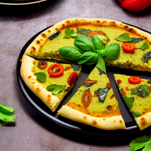 Kothimbir Vadi Pizza