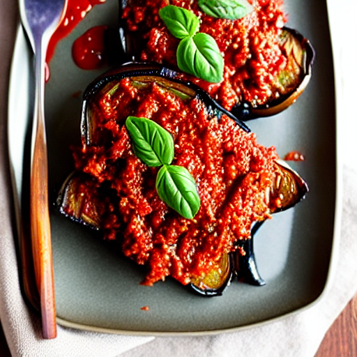 Baked Eggplant with Gochujang